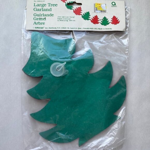 Vintage Other - NOS Vintage AMSCAN Paper Tree Garland Holiday Christmas New